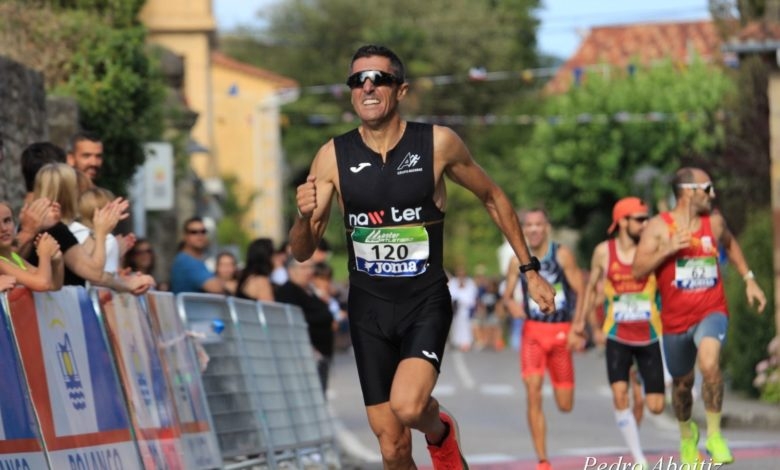 José Antonio Alcaraz, campeón de España y récord nacional M45 de la milla en ruta 