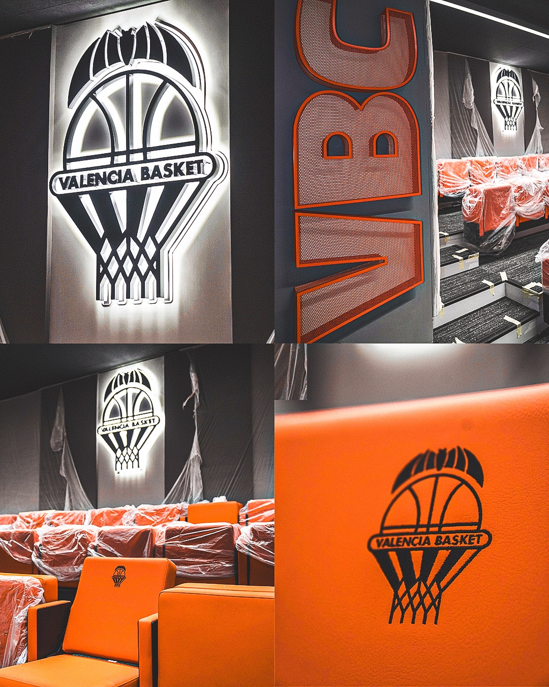 El Valencia Basket enseña detalles del museo, tienda, sala de video y de prensa en el Roig Arena