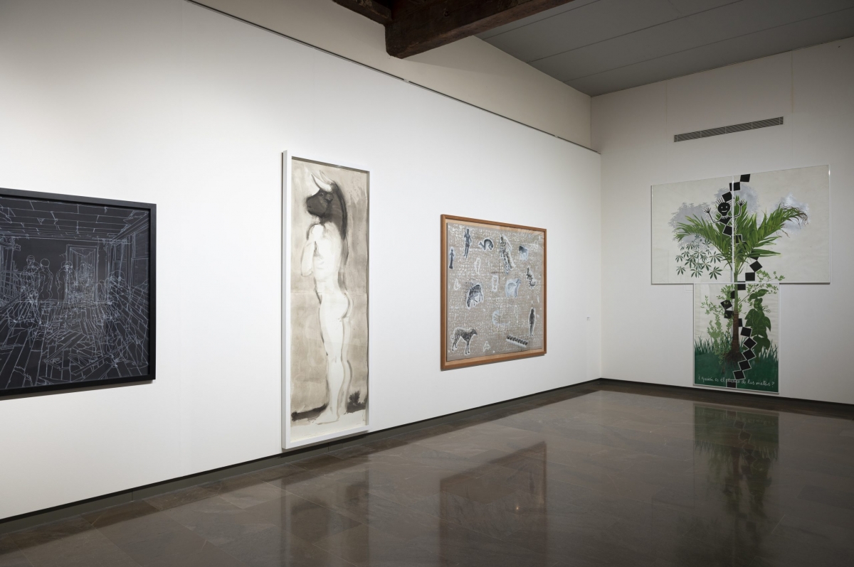 Un minotauro del molinense Pepe Yagües se codea en Valencia con la obra en papel de los grandes artistas contemporáneos del país