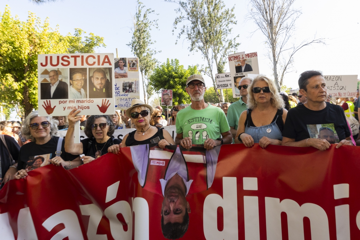Novena manifestación contra la gestión de la Dana