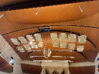 Se rompen paneles del techo de la sala Iturbi del Palau de la Música