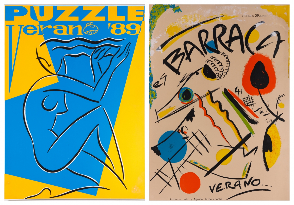 Armando Silvestre y Elisa Ayala. 1989 y 1984. Serigrafía artística - Armando Silvestre y Elisa Ayala. 1989 y 1984. Serigrafía artística