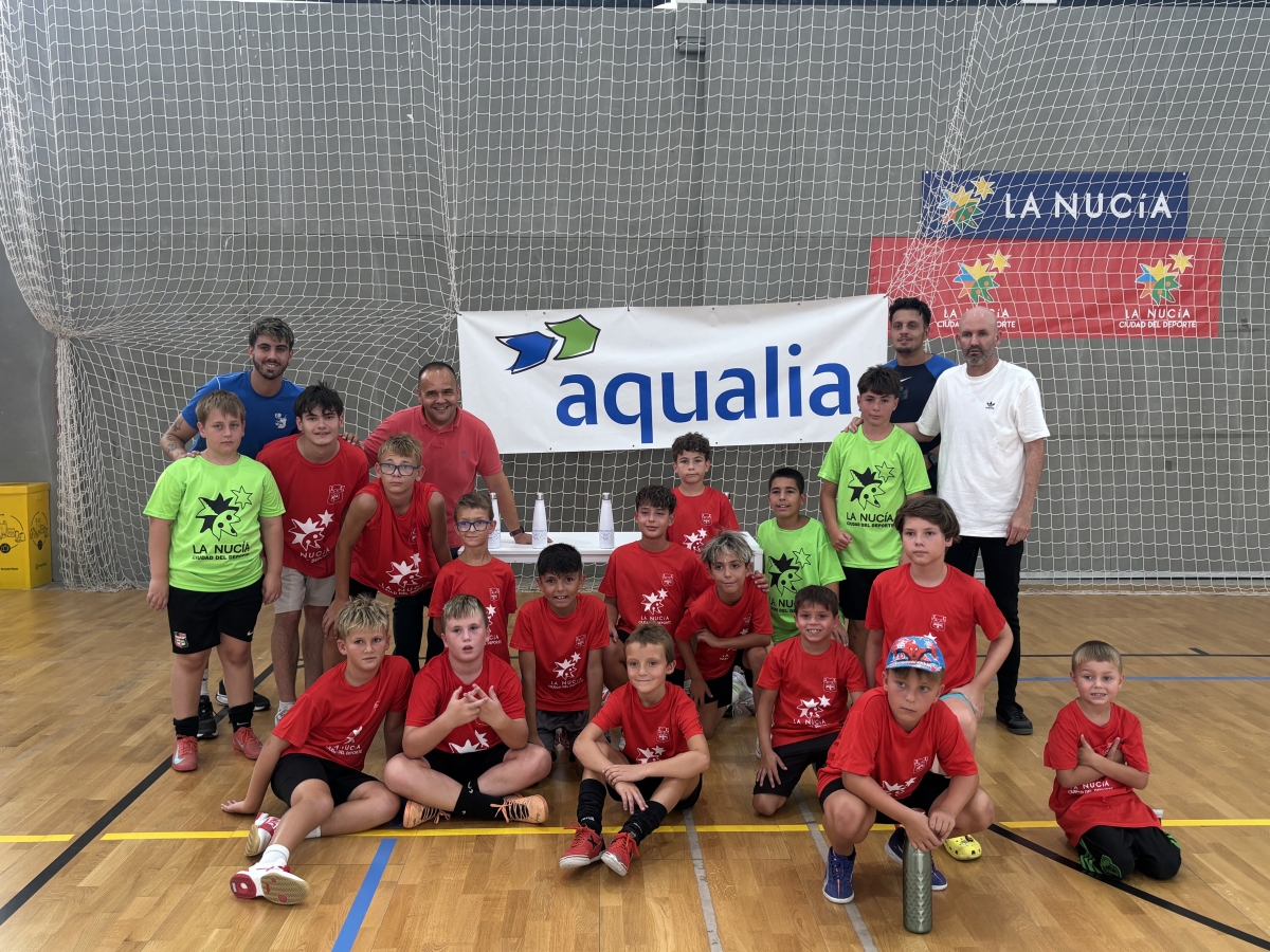 Aqualia y Sporting Fútbol Sala La Nucía se unen para promover el uso responsable de agua entre los más pequeños