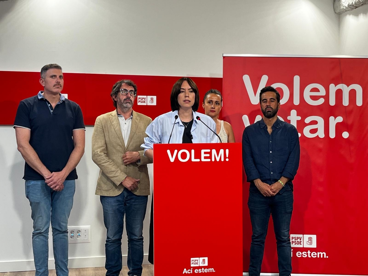 Morant, en su comparecencia de este jueves. - Foto: PSPV Morant, en su comparecencia de este jueves.
