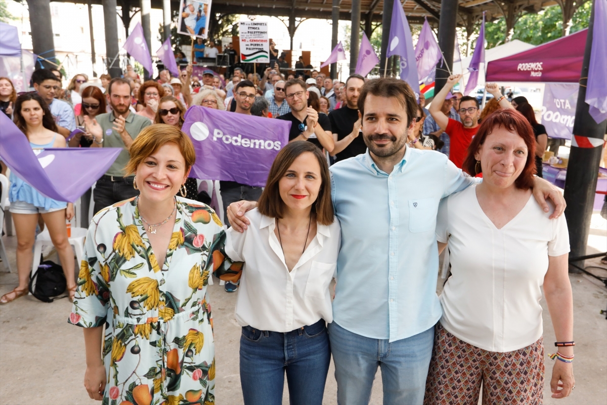 Elvira Medina, Ione Belarra, Javier Sánchez Serna y Maria Marín.