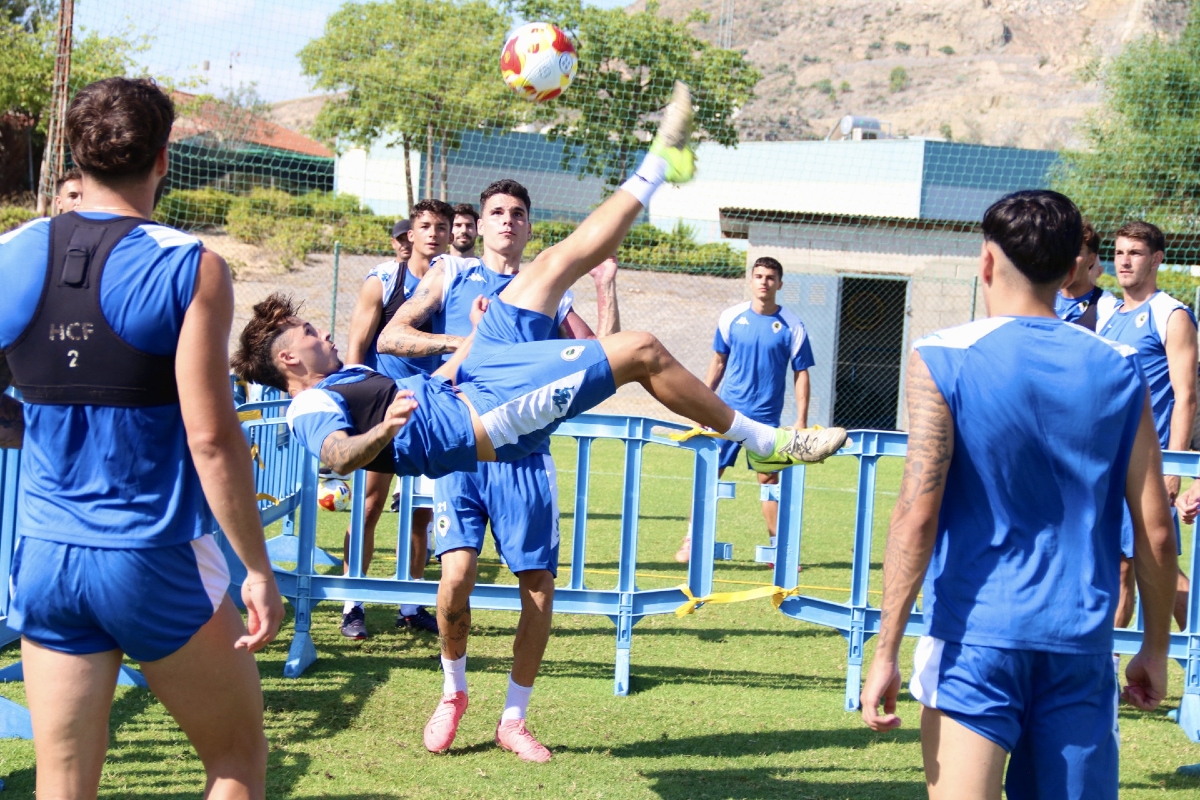 Jugadores del Hércules CF durante la presente pretemporada - Foto: PLAZA Jugadores del Hércules CF durante la presente pretemporada