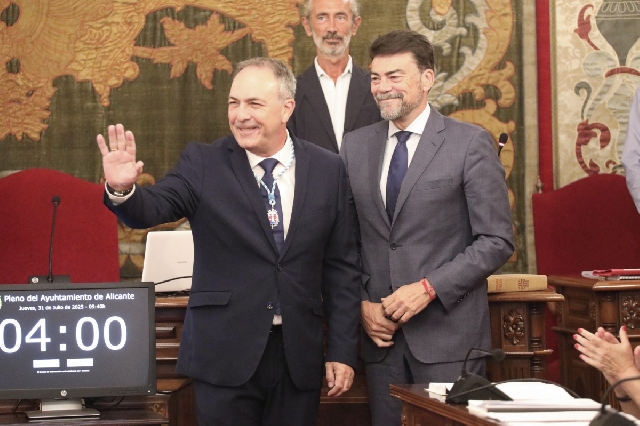 Barcala reordena el equipo de gobierno de Alicante: Rafael Alemañ, Limpieza y Manuel Villar, Deportes y Recursos Humanos 