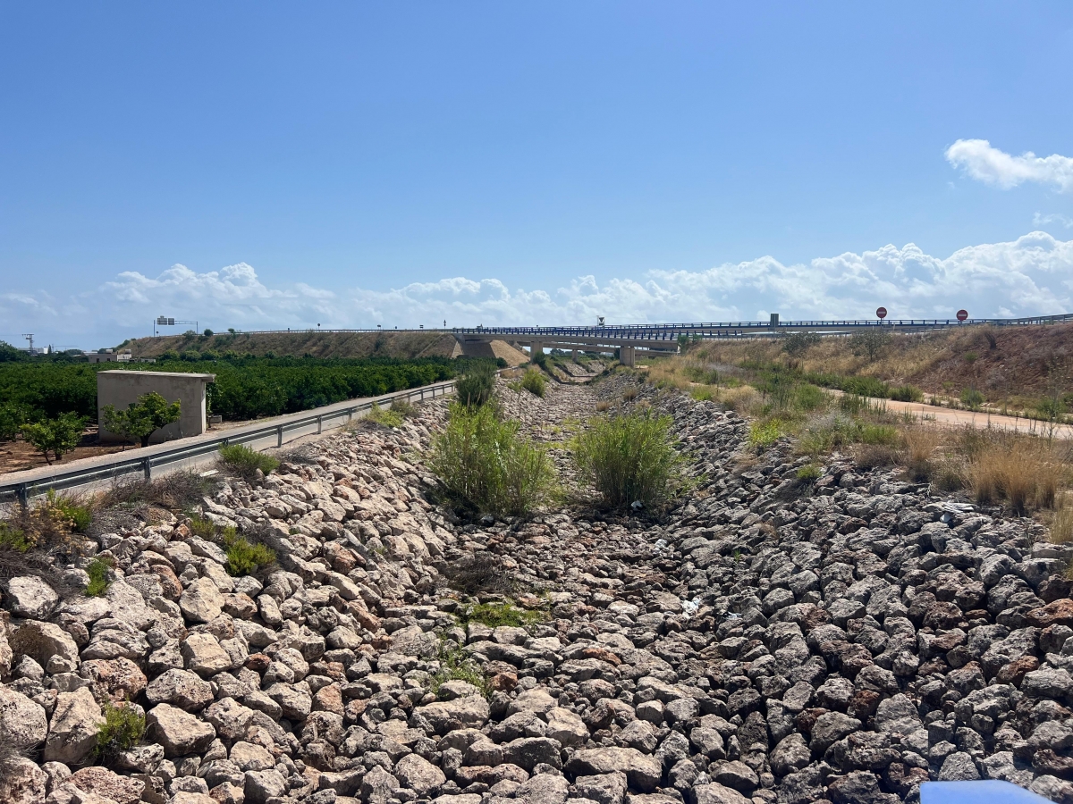 Rambla de La Gallinera, en Oliva.