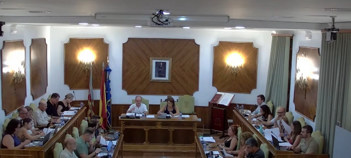 Pleno ordinario de julio del Ayuntamiento de Oliva.