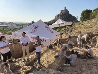 Hallan un gran complejo palaciego en el yacimiento del Palacio de Ibn Mardanís de Monteagudo