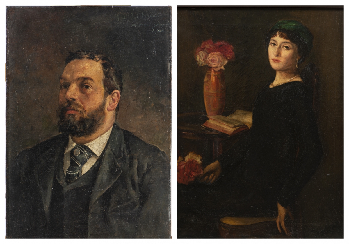 • Retratos del Pintor Jose? Berenguer y de Don?a Magdalena Mitjans - • Retratos del Pintor Jose? Berenguer y de Don?a Magdalena Mitjans