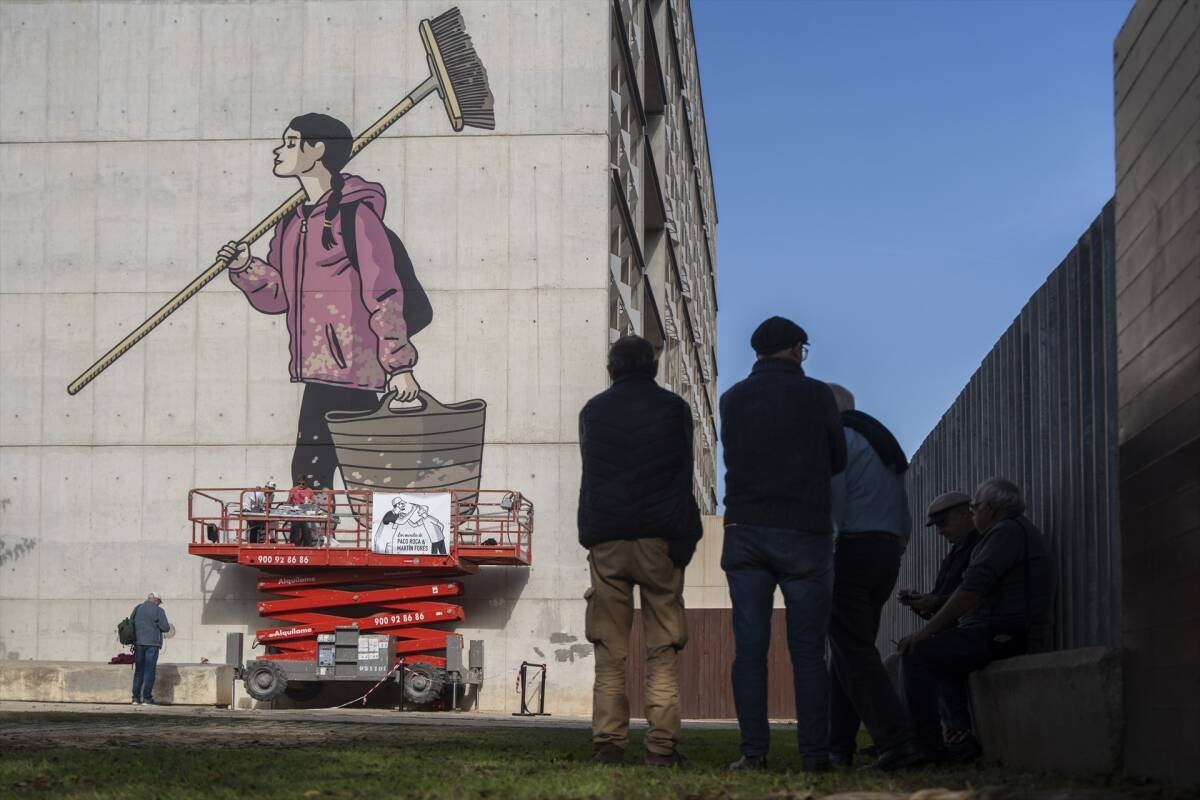 Mural de Paco Roca y Martín Forés