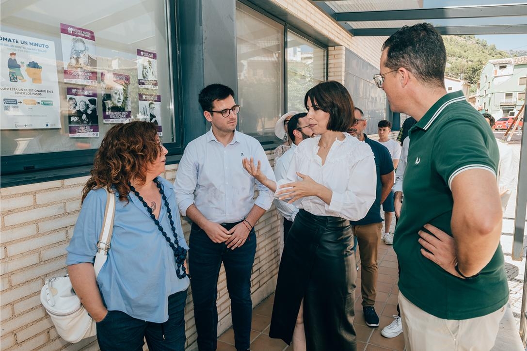 La ministra Morant, en su visita a Cocentaina este viernes. - Foto: MARC PASCUAL-ULLDEPEIX FOTOGRAFIA