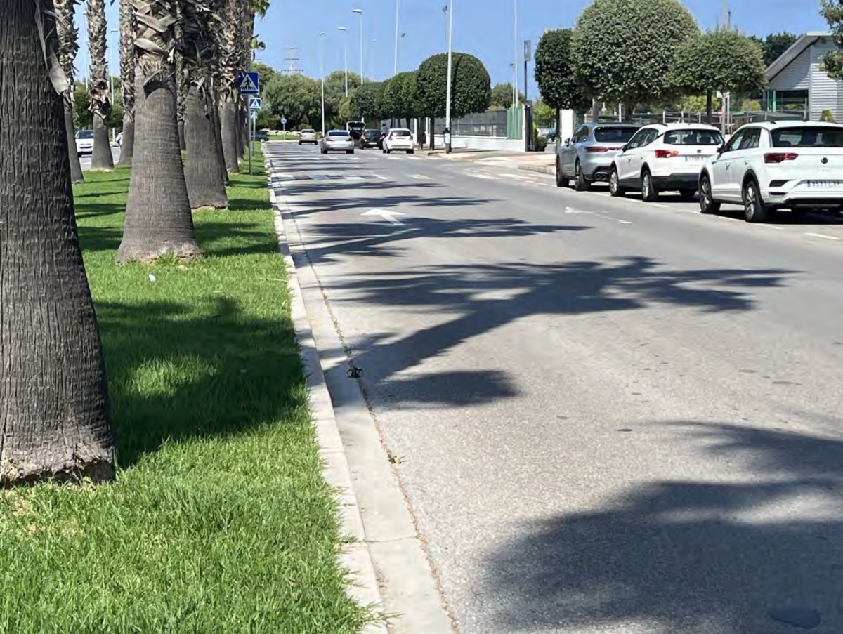 La avenida Cardenal Tarancón, en Burriana - 