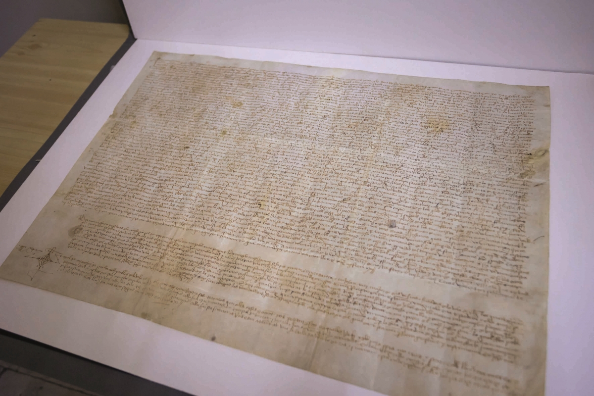 Dentro del archivo de Santa María en Elche