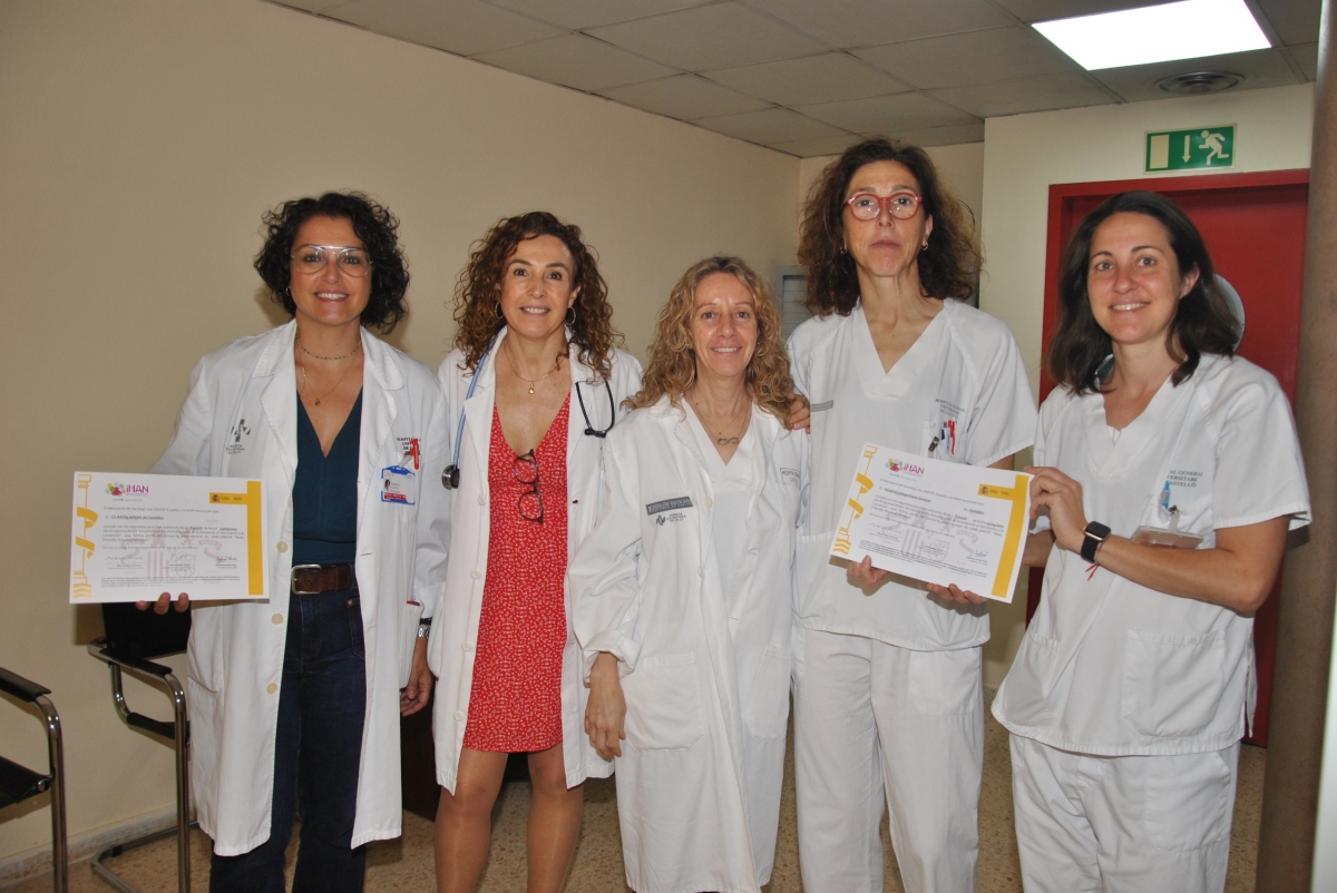 La OMS premia al Hospital General de Castellón por ser un centro que apoya al parto humanizado