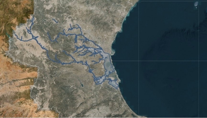 Cartografía de las zonas inundadas por la Dana del pasado 29 de octubre.