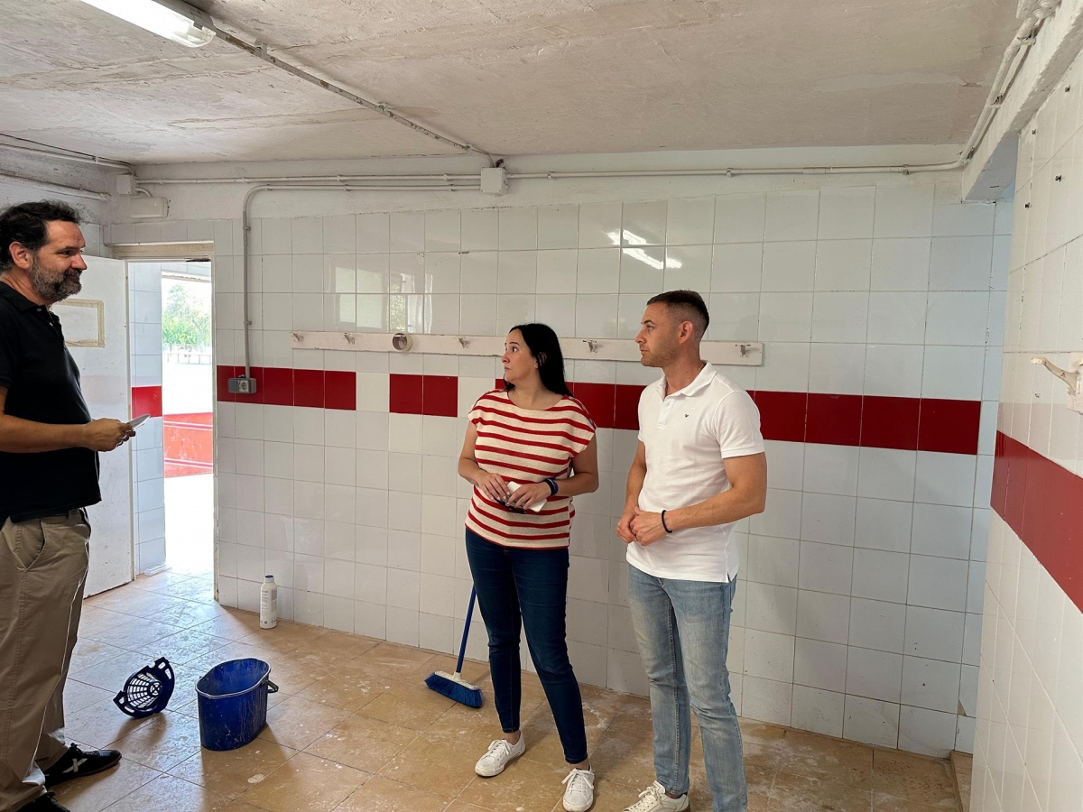Comienza la rehabilitación de los vestuarios del Campo de Fútbol de La Alberca