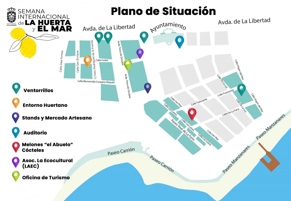 Plano de  Semana Internacional de la Huerta y el Mar