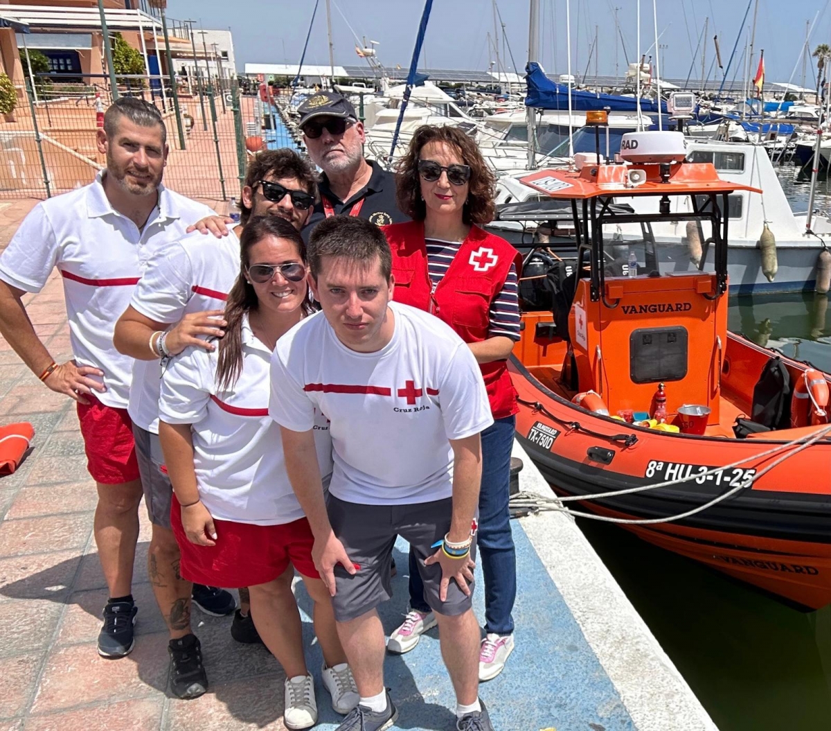 Cruz Roja recibe en San Pedro del Pinatar la nueva embarcación LS Moraga de Salvamento Marítimo