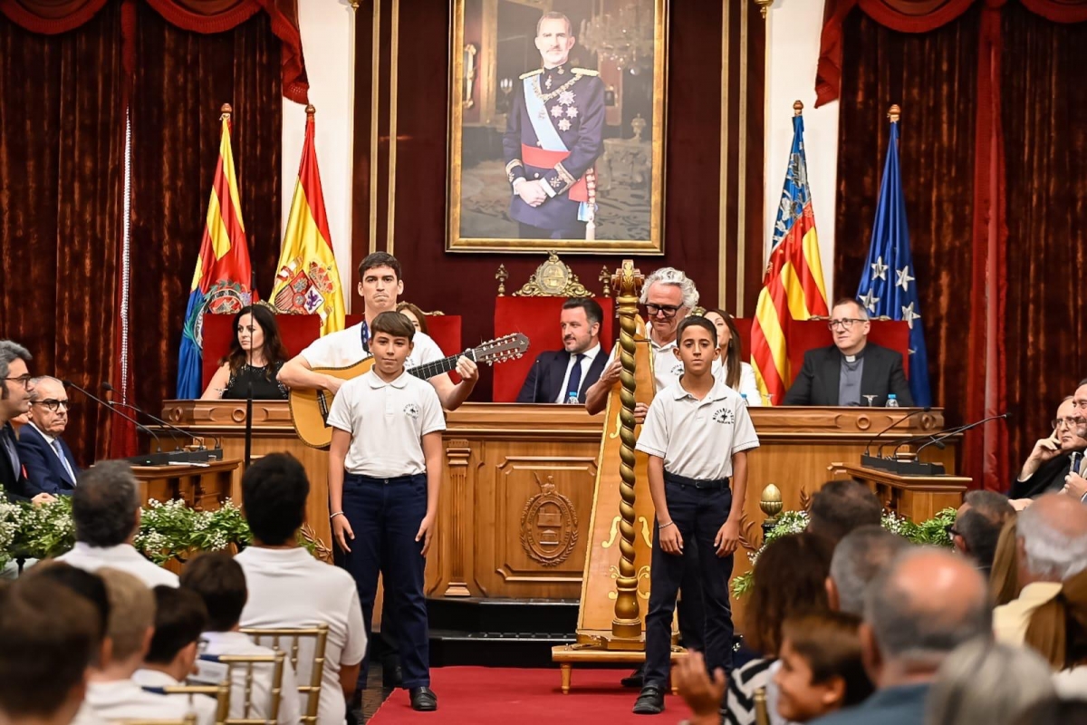 Los niños de la Escolanía ponen a prueba sus voces en la tradicional Prova de Veus del Misteri d'Elx