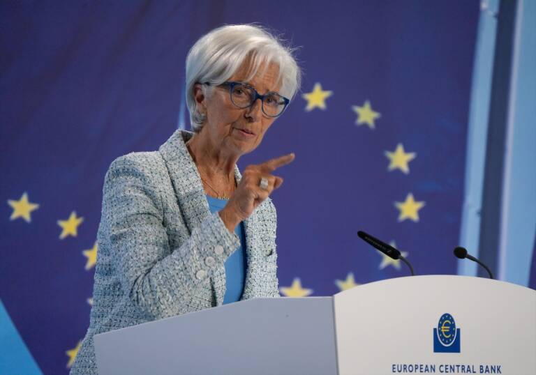 La presidenta del BCE, Christine Lagarde, en una imagen de archivo. Foto: FRANK RUMPENHORST/DPA - 