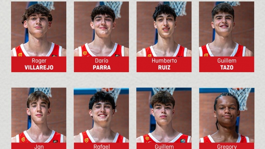 Tazo, Villarejo, Nolan y Sousa estarán en el Eurobasket U16M