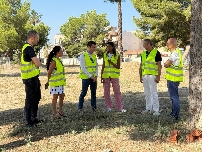 La alcaldesa de Alhama retoma la reforma del Parque de La Cubana tras dos años 'castigado': "Culminaremos este proyecto clave"