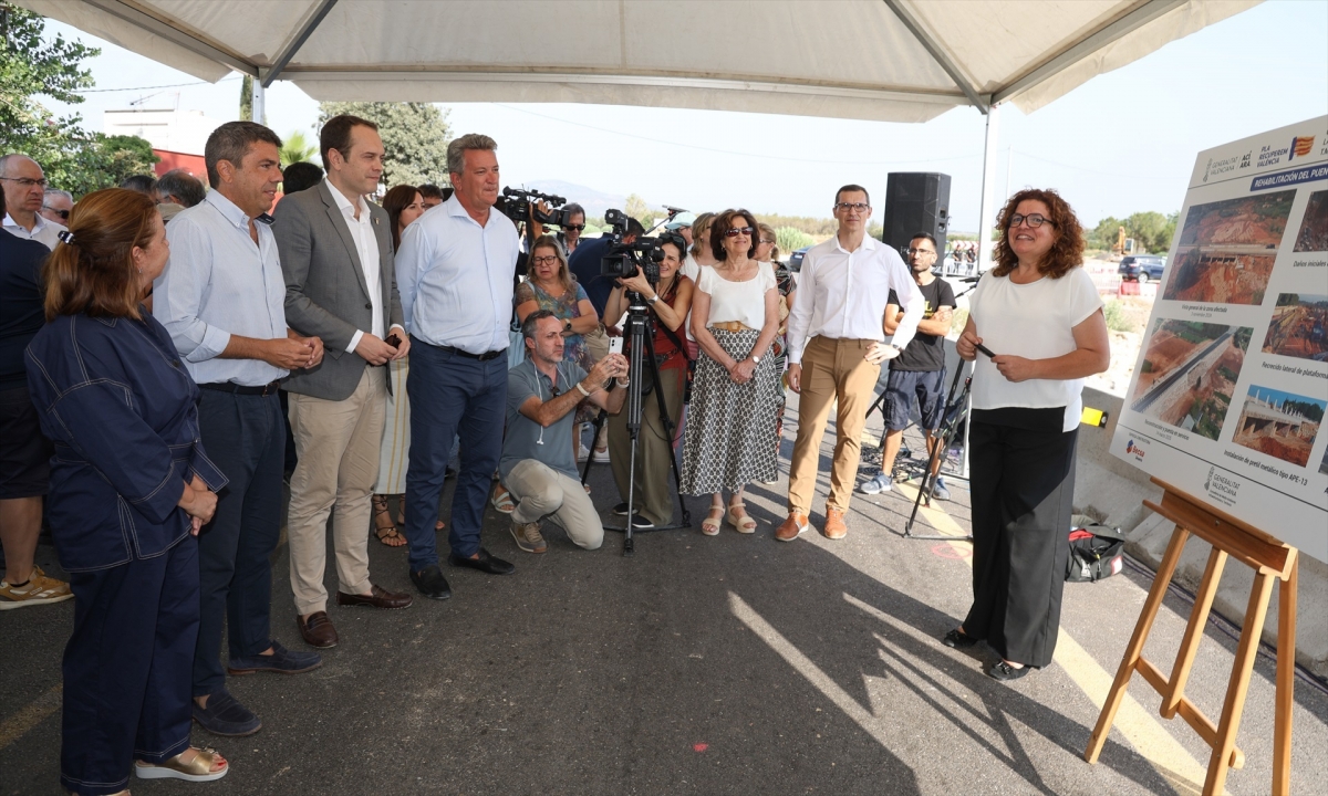 Mazón, en la apertura de la penúltima carretera afectada por la Dana: 