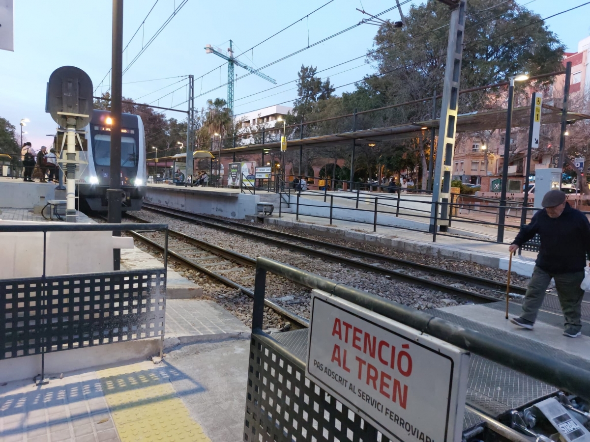 El soterramiento del metro en el tramo Burjassot-Godella se retomará tras el parón por la Dana