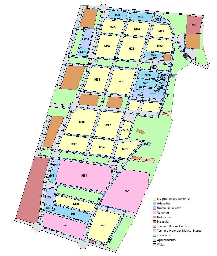 El plano del sector Torre la Sal - El plano del sector Torre la Sal