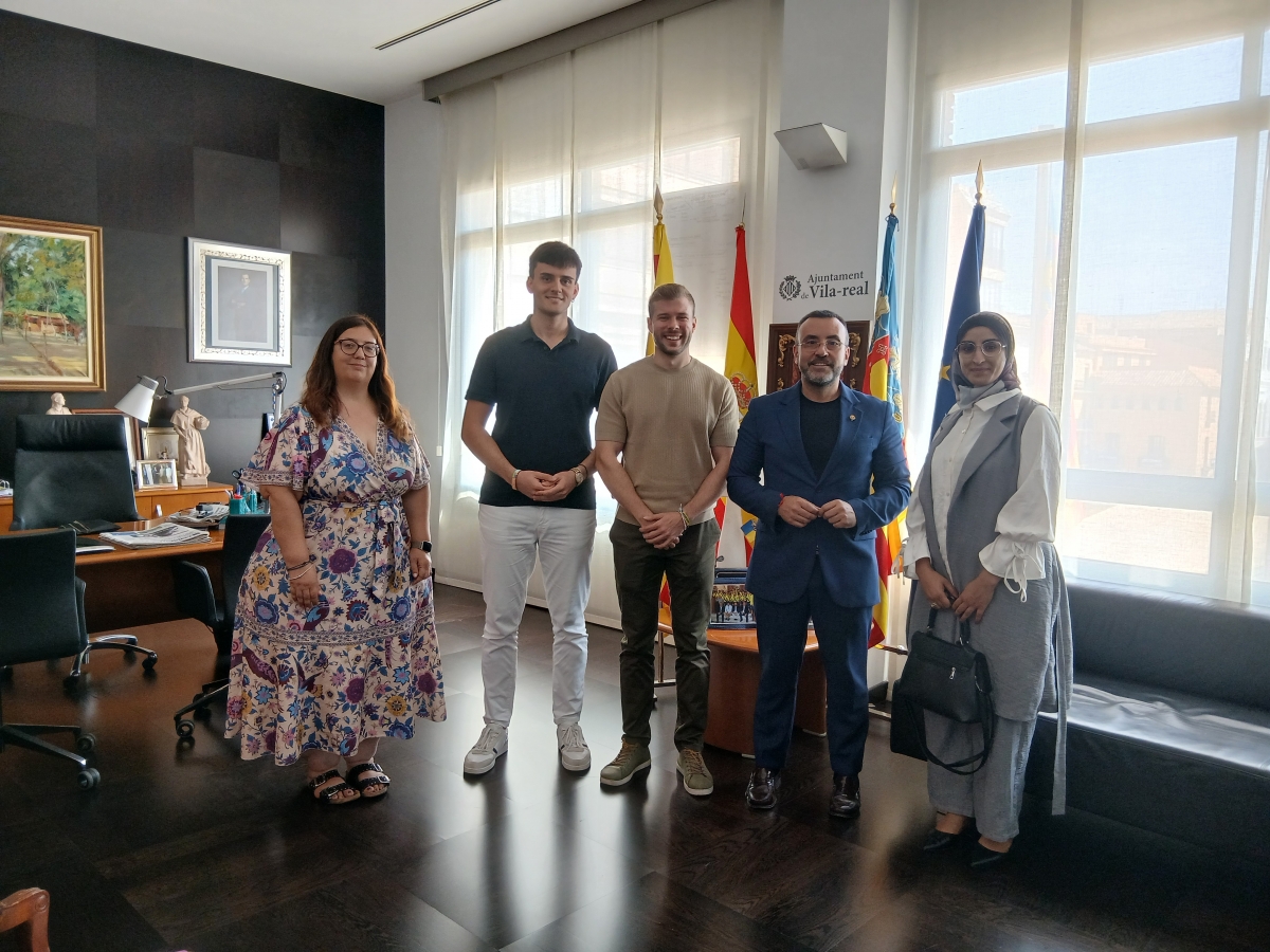 Vila-real despide a los tres beneficiarios del programa de fomento de ocupación juvenil