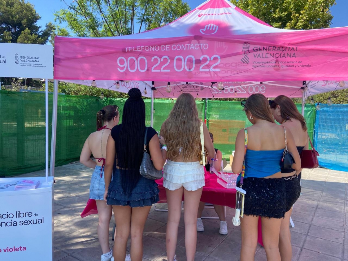 Igualdad instala Puntos Violeta en el Medusa Festival de Cullera 