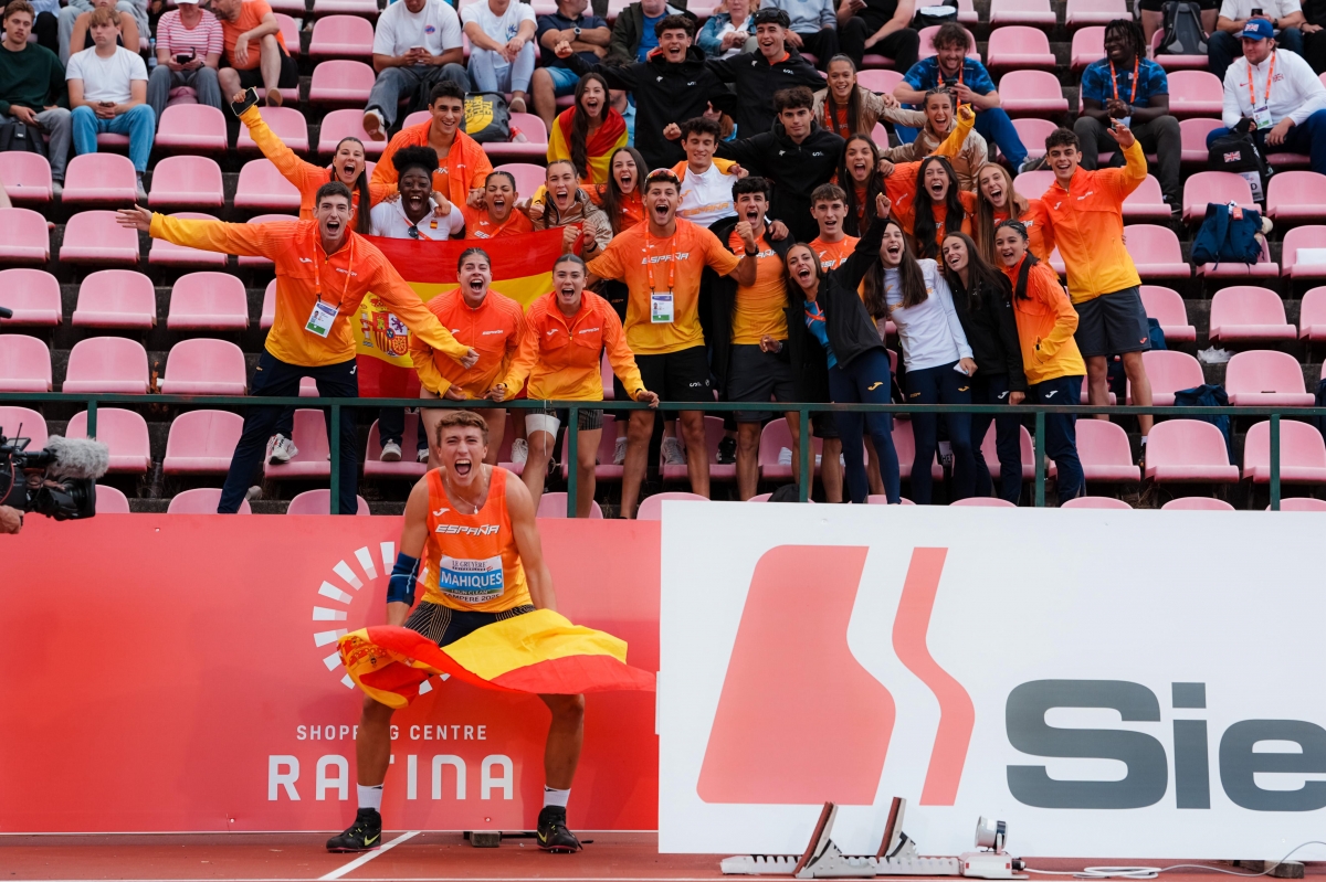 Joan Querol y Rafa Mahiques, los primeros campeones de Europa sub20 de la historia del atletismo valenciano