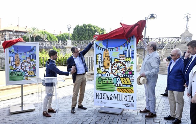 El pintor Esteban Linares fusiona tradición y modernidad en el cartel de la Feria de Murcia 2025