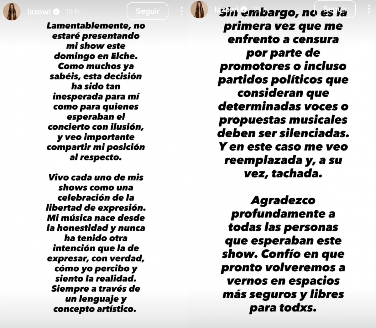 Mensaje en instagram de este domingo - - AP Mensaje en instagram de este domingo -