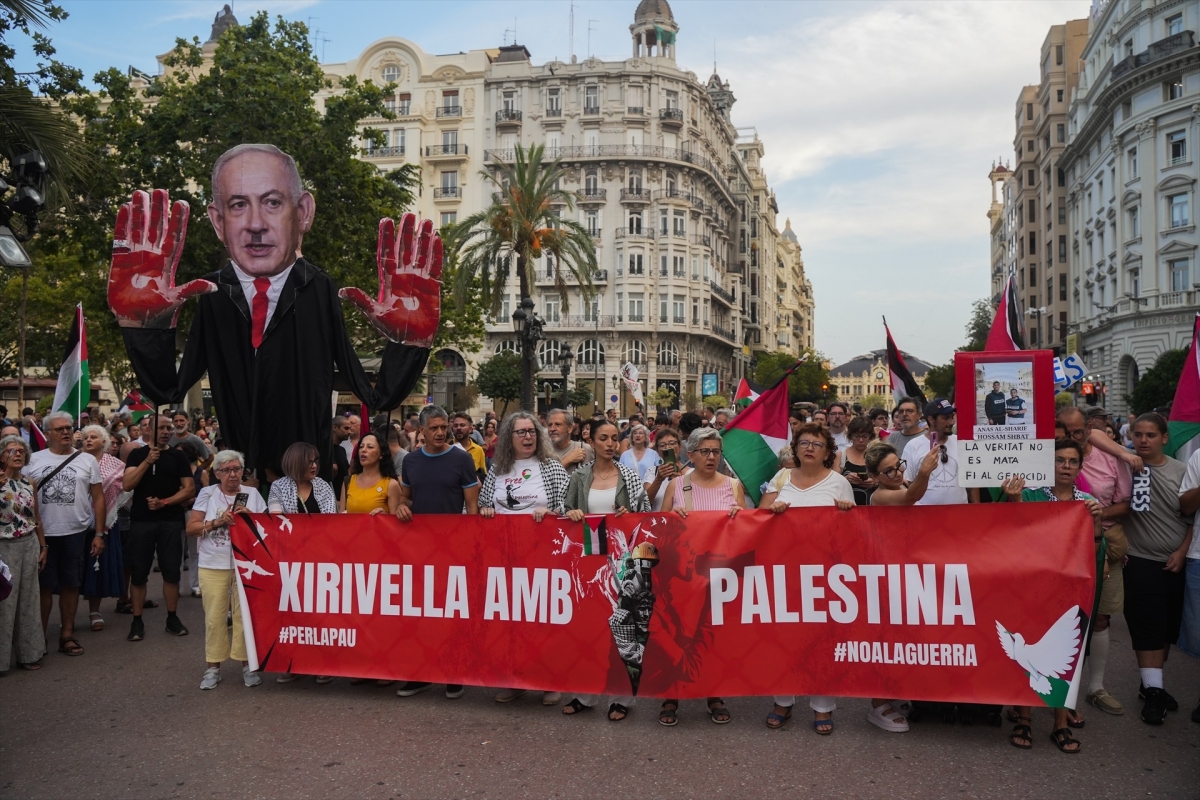 Manifestación este martes en València.