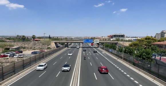 El Ministerio lanza el contrato para renovar 105 km de las autovías A-7 y A-30 a su paso por Murcia