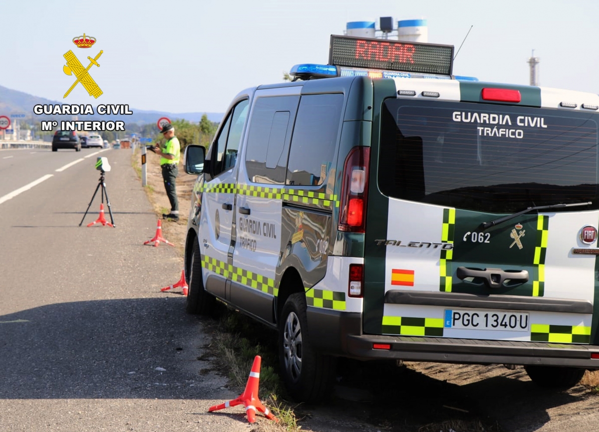Control de velocidad de la Guardia Civil. - Foto: GUARDIA CIVIL