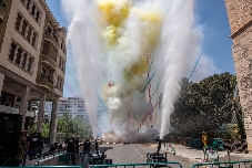 La 'mascletà' del 13 de agosto y el racó de 'Elche Plaza', en imágenes