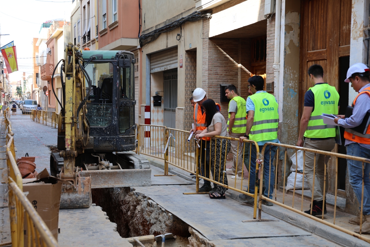 Obras en el alcantarillado de Catarroja. - Foto: AYUNTAMIENTO DE CATARROJA