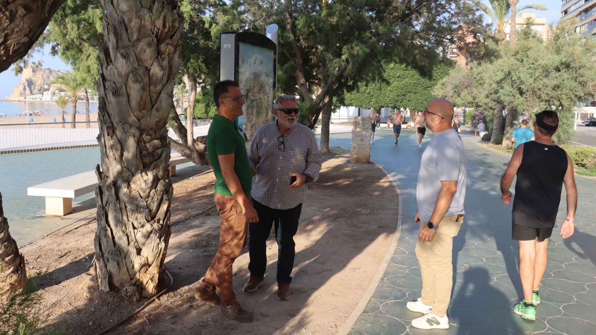 Benidorm interviene en las zonas verdes del Paseo de Poniente y las casi 300 jardineras de la ciudad