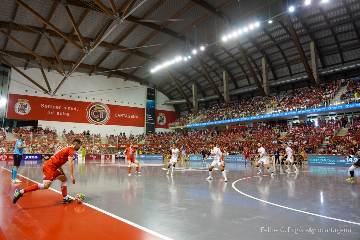 Imagen de un partido de Jimbee Cartagena en el Palacio. - Foto: Ayuntamiento de Cartagena