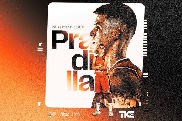 Jaime Pradilla cumple 100 partidos en Europa con Valencia Basket