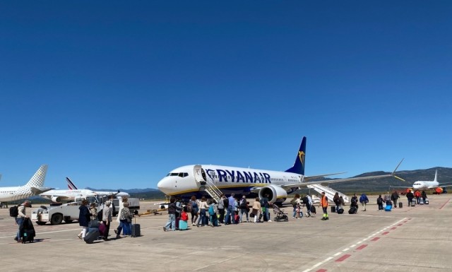 El aeropuerto de Castellón incrementa su actividad comercial con 1.264 vuelos regulares desde enero