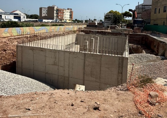 Burriana afronta el tramo final de las obras del tanque de tormentas de Sant Blai