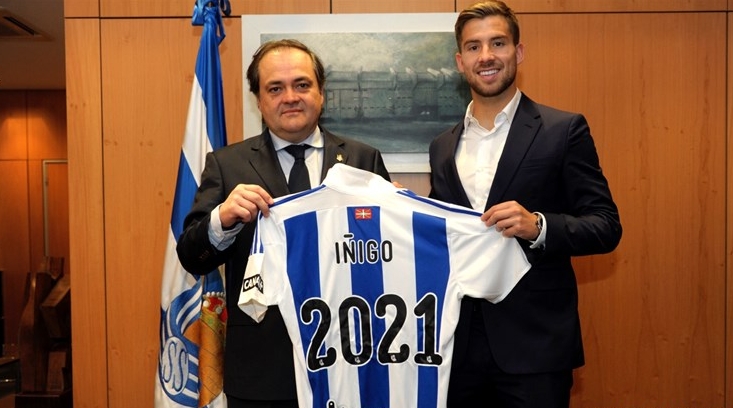 Iñigo Martínez renueva con la Real Sociedad hasta 2021
