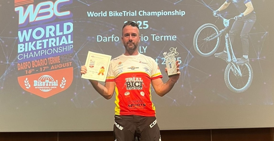 El cartagenero Raúl Martínez Carrasco, campeón mundial de BikeTrial. - Foto: JR