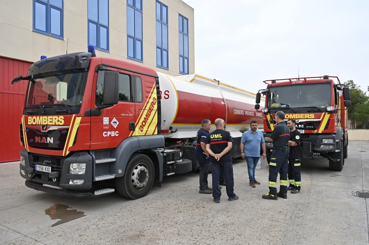El Consorcio de Bomberos envía ayuda a Castilla y León y coordina a 750 efectivos para Castellón
