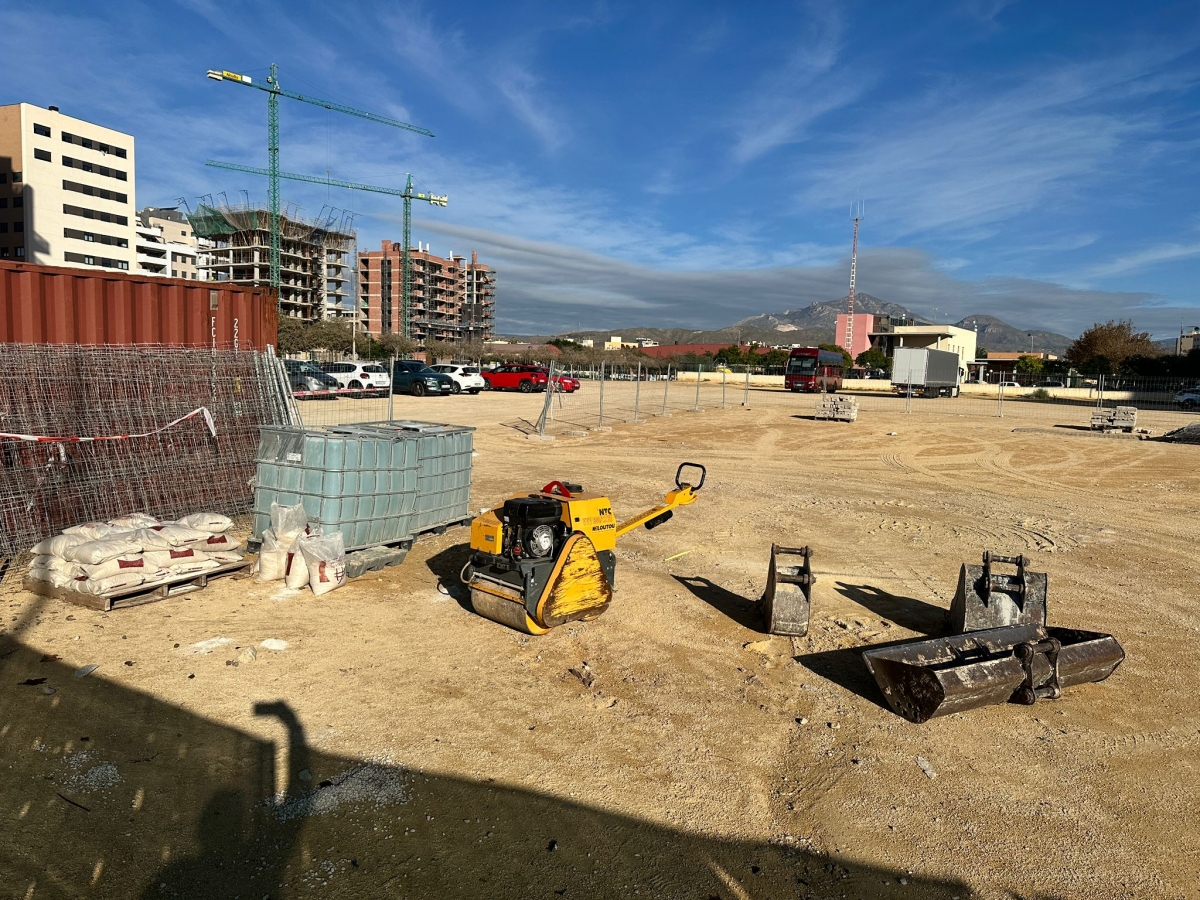 Imagen de archivo de una obra en El Campello - 